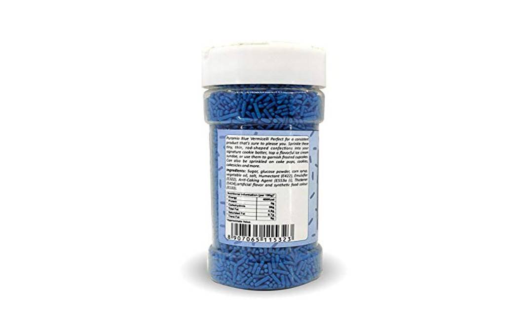 Puramio Blue Vermicelli    Plastic Bottle  125 grams
